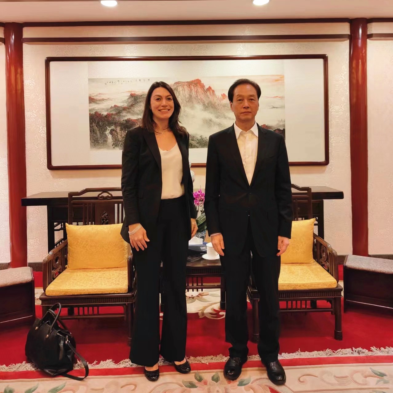 王超会长会见美国助理国务卿杜拉考格鲁